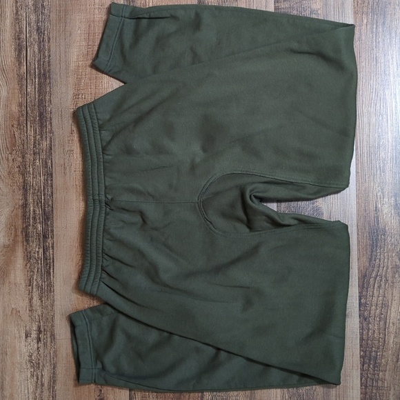 Savage X Fenty Xssential Oversized Rolled Cuff Jogger Olive Grey Unisex Medium - Picture 7 of 10